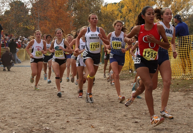 2009 CIF XC Girls D1-047.JPG - 2009 California CIF Cross Country Championships, Woodward Park, Fresno, California